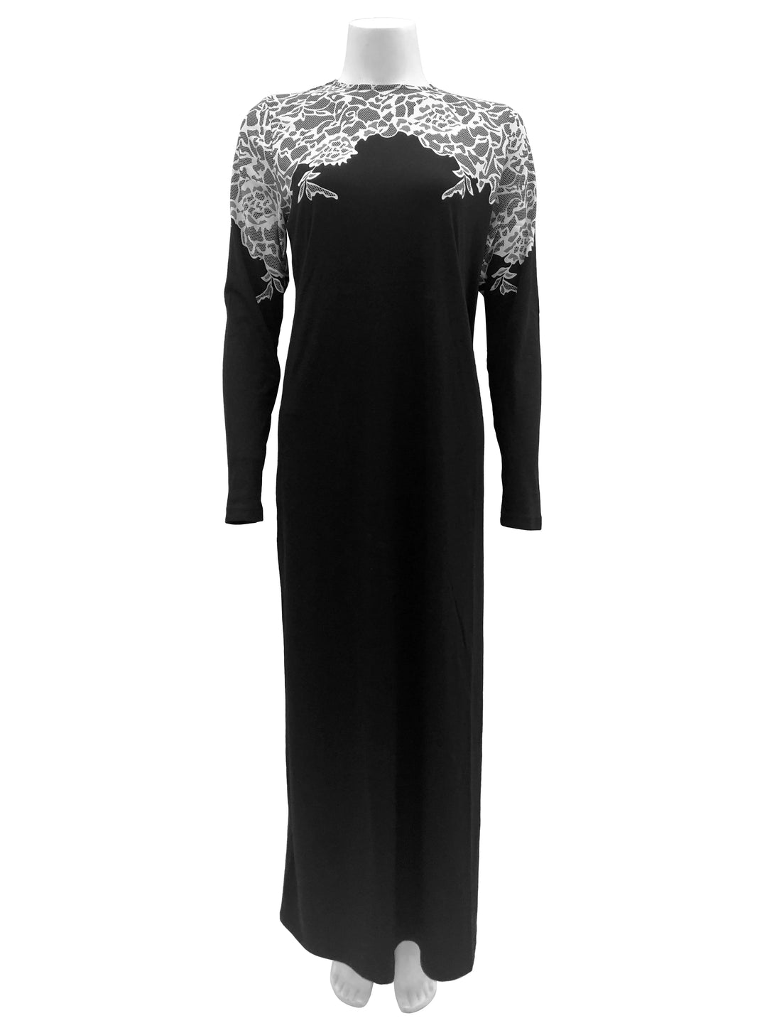 Women’s Lace Print Nightgown in Peruvian Pima Cotton &amp; Modal | VELVETTE