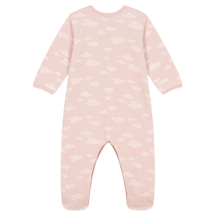 Petit Bateau - Velour Cloud Print Footie