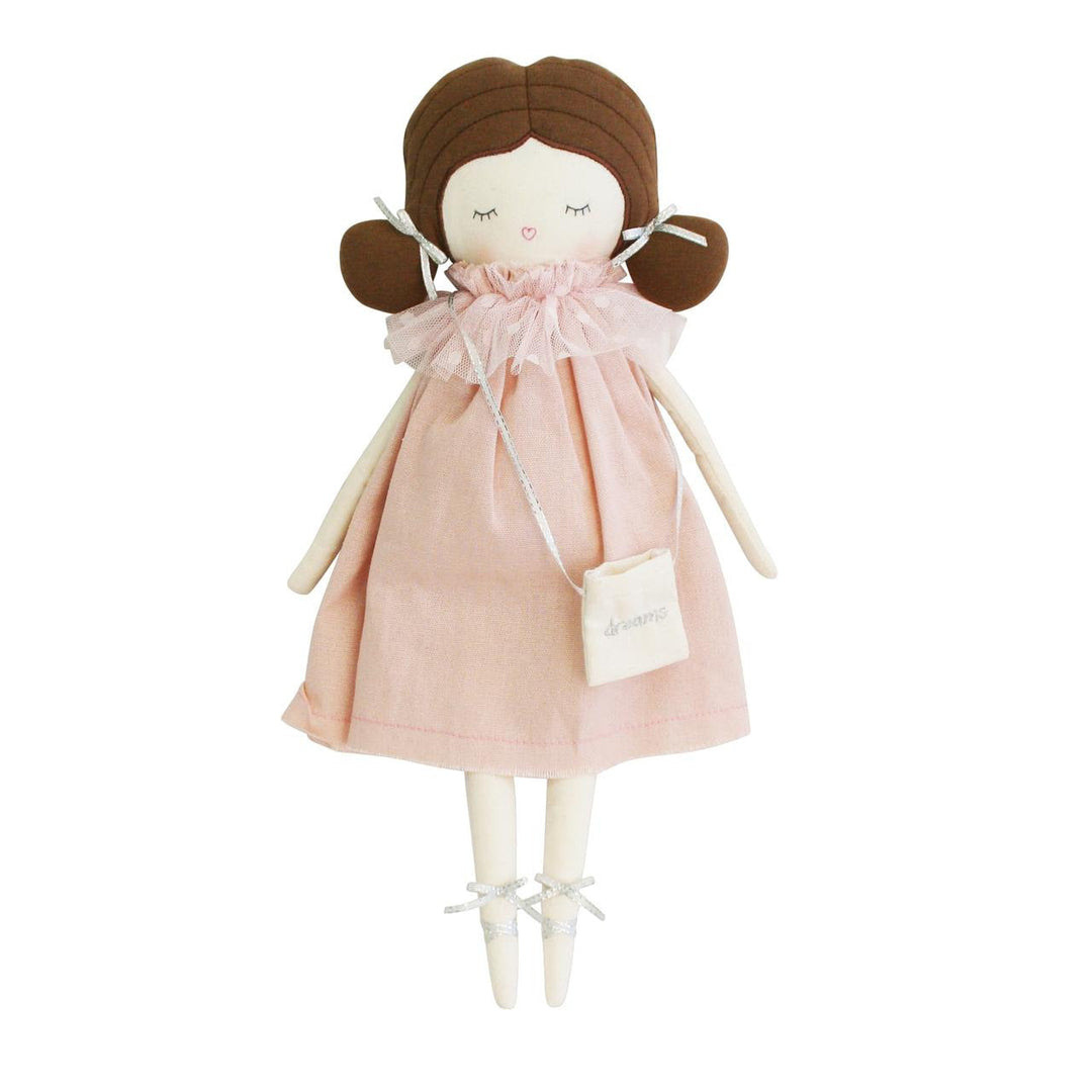 Alimrose Baby Emily Dreams Doll – Pink Heirloom Plush Doll | Luxury Baby Gift &amp; Nursery Keepsake (16")