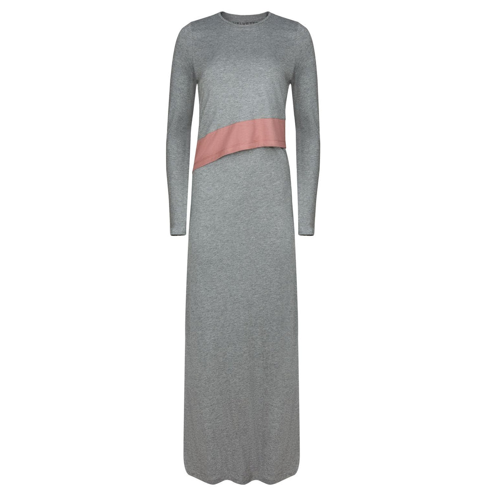 brand new pima cotton womens color block nursing nightgown